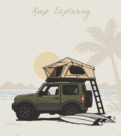 Ilustração de Thayná Rossoni: Keep Exploring