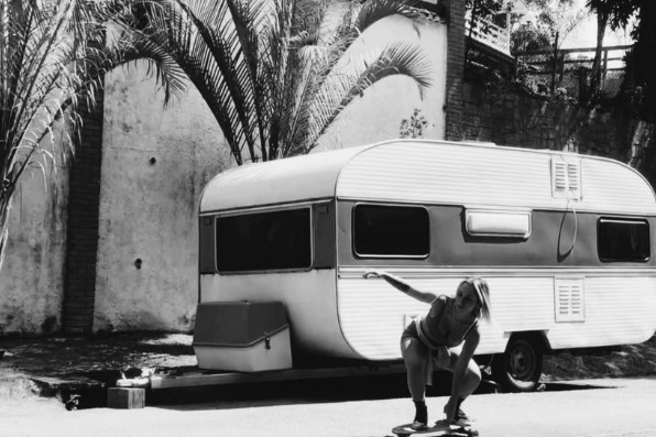 Skate e manobras novas.