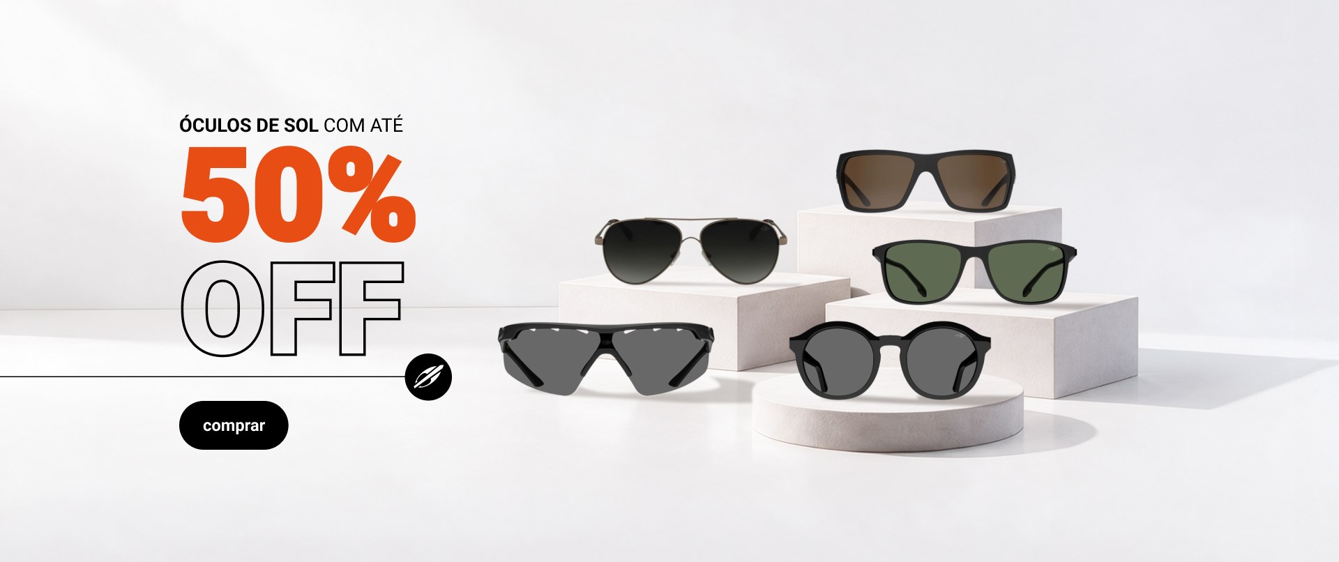 Banner Óculos de sol 50% OFF