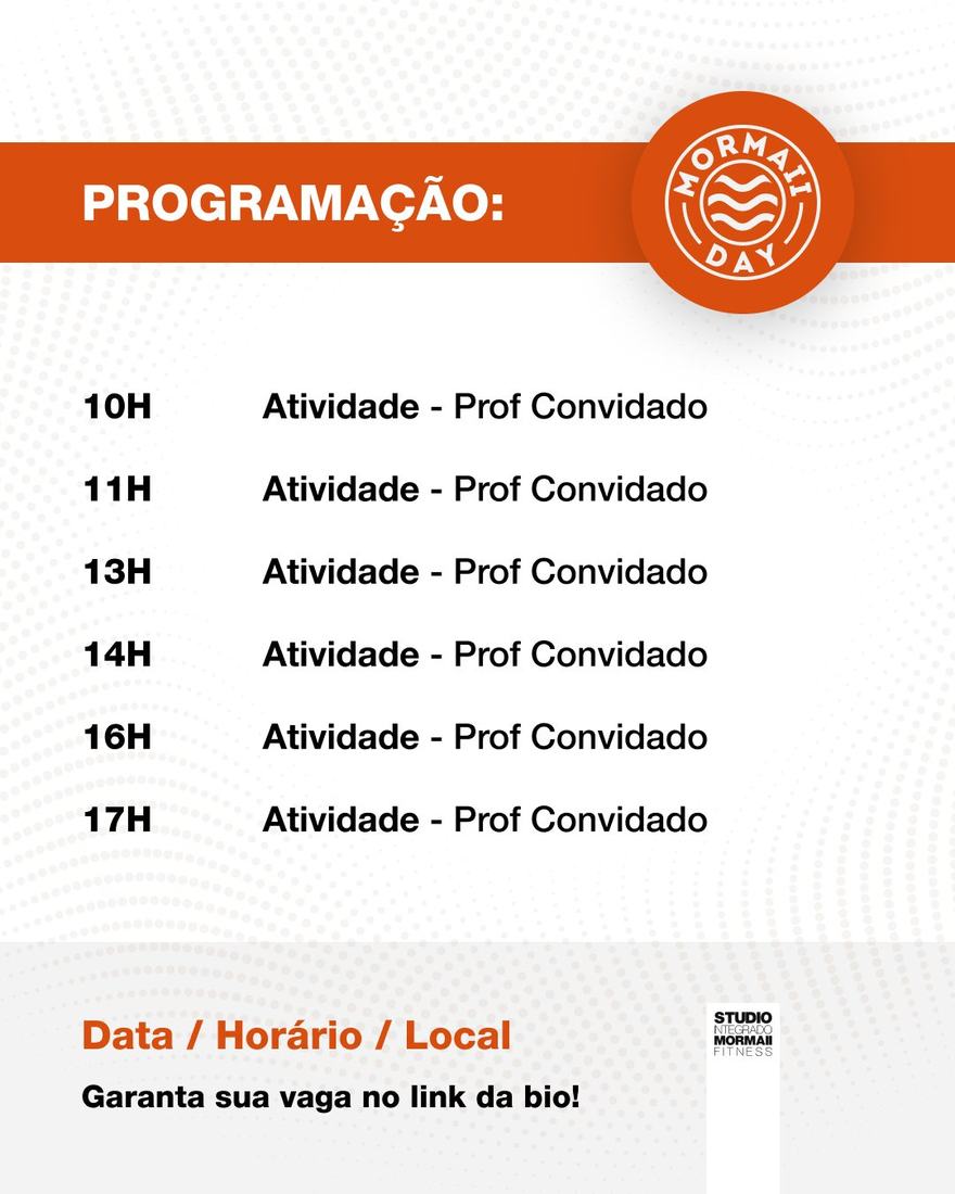 Post 3 de Mormaii Day, Studios Mormaii Fitness