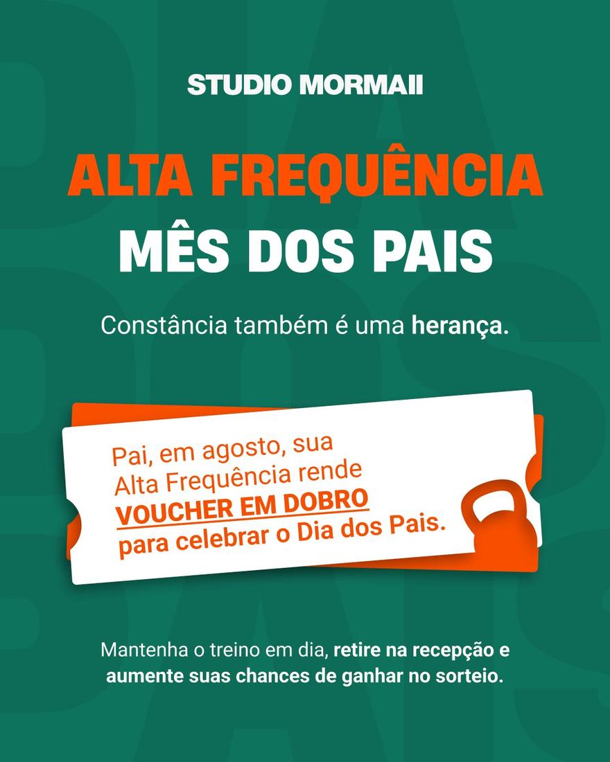 Post 1 de Dia dos Pais, Studios Mormaii Fitness